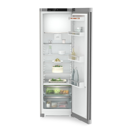 Frigider cu o usa Liebherr RBsfd 5221 Plus, BioFresh, 60 cm, 351 l, Sertar Meat & Dairy, SuperCool, Clasa D, SteelFinish